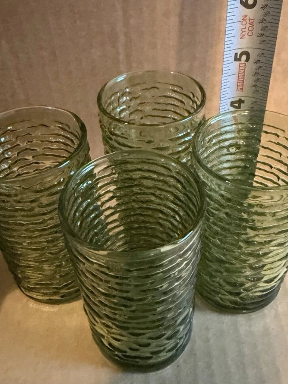 VTG Anchor Hocking Soreno 20pc Luncheon Set - Avocado Green - Picture 8 of 16